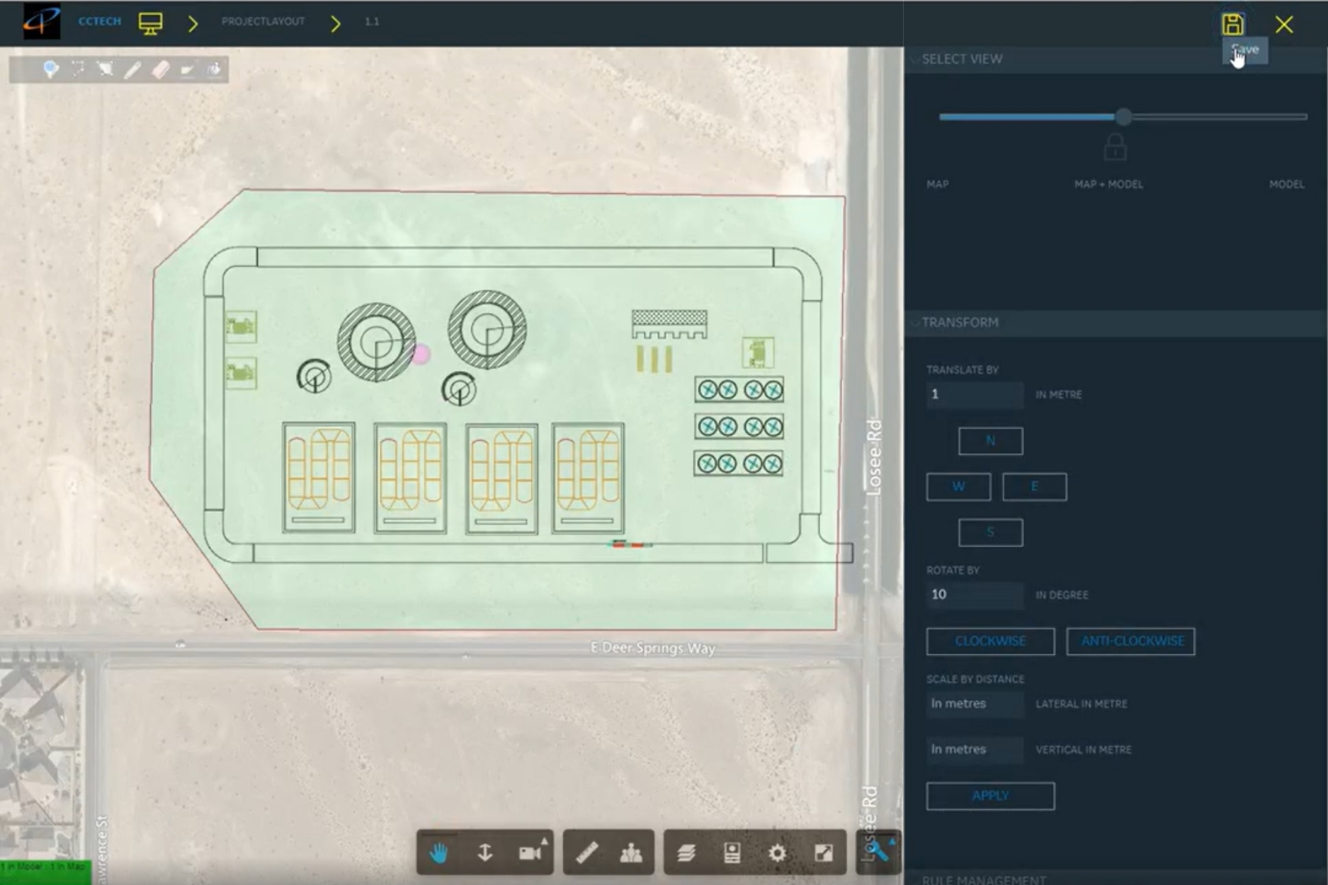 CAD authoring environment showing native design automation configurator inside AutoCAD